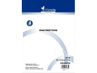 Önátírótömb, A4, 50x2 lap, VICTORIA PAPER