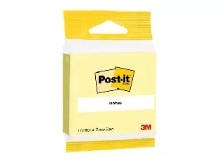 Öntapadó jegyzettömb, 76x76 mm, 100 lap, 3M POSTIT, sárga