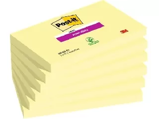 Öntapadó jegyzettömb csomag, 76x127 mm, 6x90 lap, 3M POSTIT 