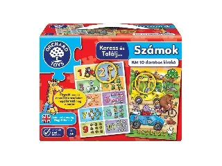 ORCHARD TOYS, KERESS ÉS TALÁLJ…SZÁMOK PUZZLE, 2x10 DB-OS
