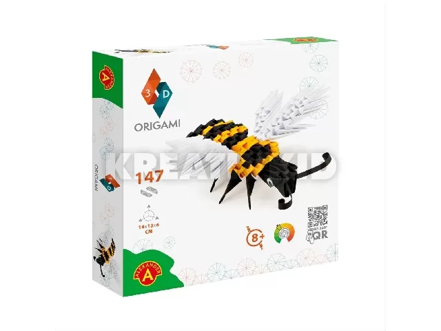 Origami 3D Méhecske papírhajtogatós építőjáték