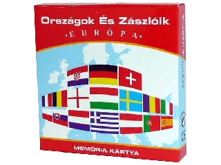 Országok és zászlók Európa memóriakártya