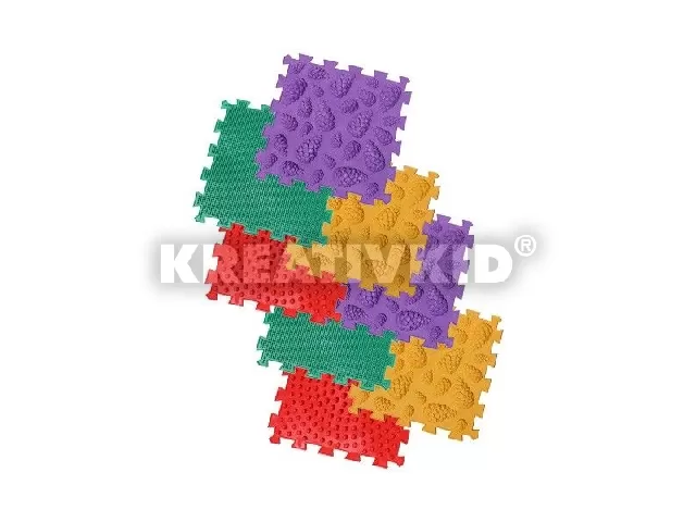 Ortho Puzzle: Ortopédiai masszázs szőnyeg szett, 8 darabos - Erdő