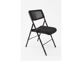 Összecsukható szék, fém és szövet, ALBA 