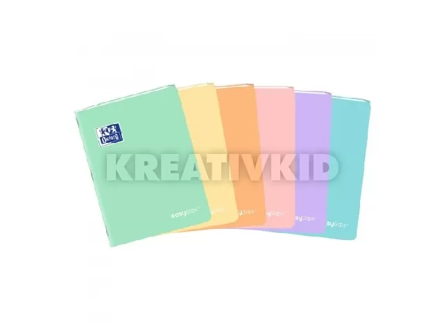 Oxford Easybook pastel PP A4/60 lap kockás