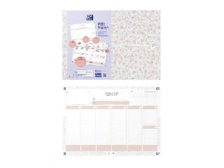 Oxford Floral A4/30 lap heti tervező