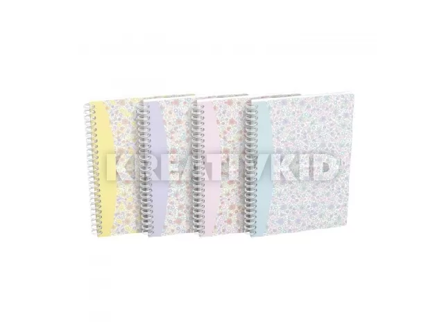 Oxford Floral spirálfüzet A5/60 kockás