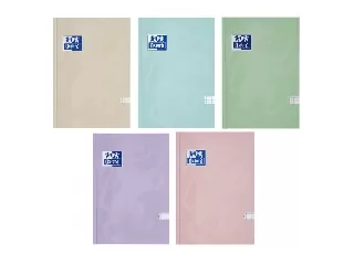 Oxford Touch Pastel butikkönyv A5/96 lap kockás