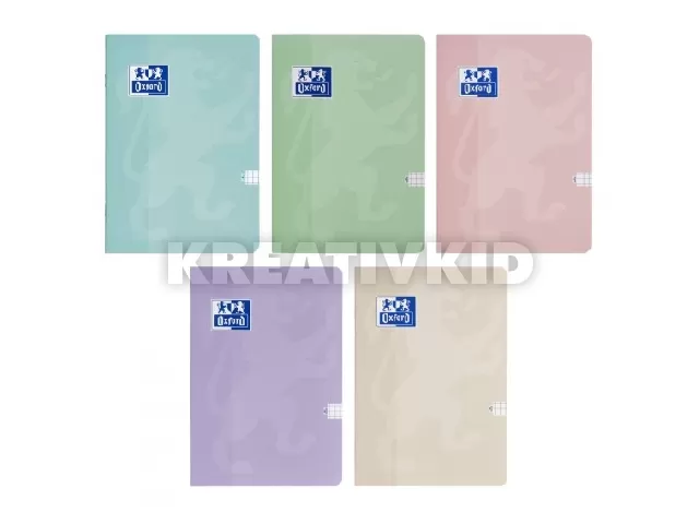 Oxford Touch Pastel füzet A4/60 lap kockás