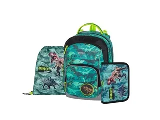 Oxy Go: Dinó mintás iskolatáska szett - 3 részes
