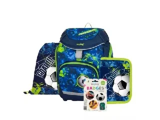 Oxy Sherpy: Foci mintás iskolatáska szett - 4 részes