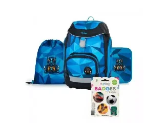 Oxy Sherpy: Robot mintás iskolatáska szett - 4 részes