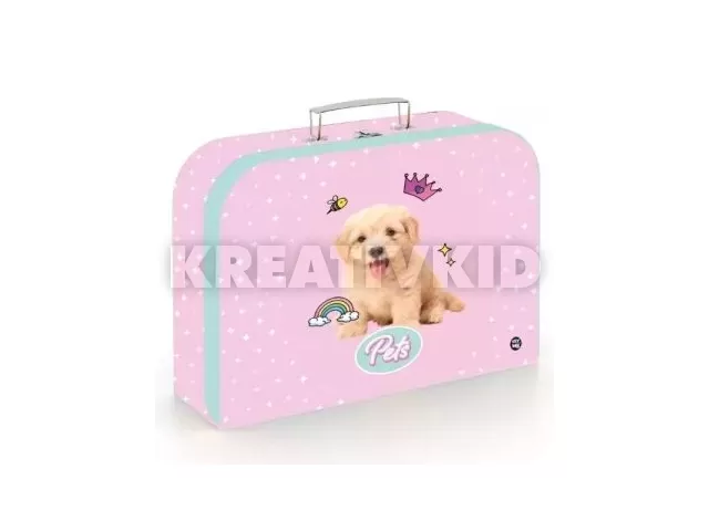 Oxybag: Kiskutya mintás tárolóbőrönd, A4