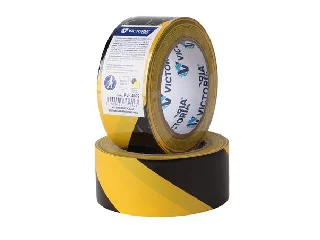 Padlójelölő szalag, 48 mm x 33 m, VICTORIA FACILITY, fekete-sárga