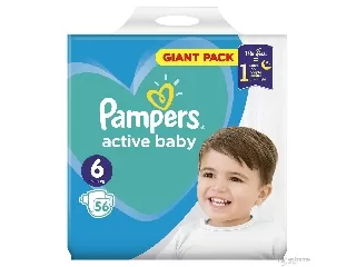 Pampers Active Baby 6 Giant Pack pelenka 13-18kg 56db