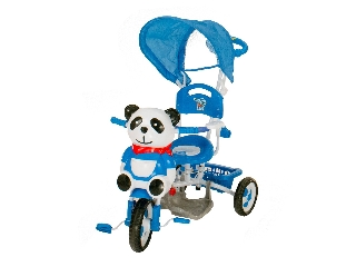 Pandás fedeles tricikli, kék