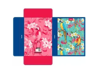 Papagáj mintás hullámkarton füzetbox - A4