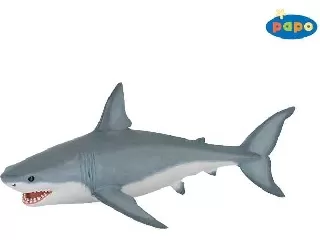 Papo fehér cápa figura