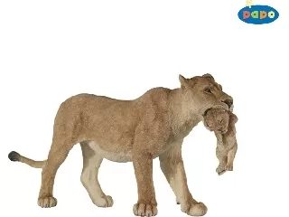 Papo nőstény oroszlán kölyökkel 50043