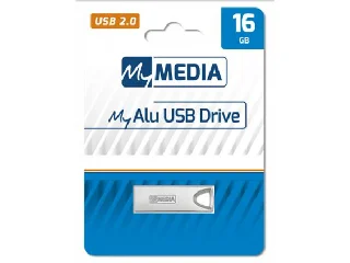 Pendrive, 16GB, USB 2.0, alumínium ház, MYMEDIA