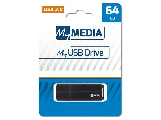 Pendrive, 64GB, USB 2.0, MYMEDIA (by VERBATIM)