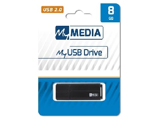 Pendrive, 8GB, USB 2.0, MYMEDIA (by VERBATIM)