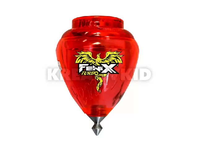 Peonza Turbo Fenix csapágyas piros