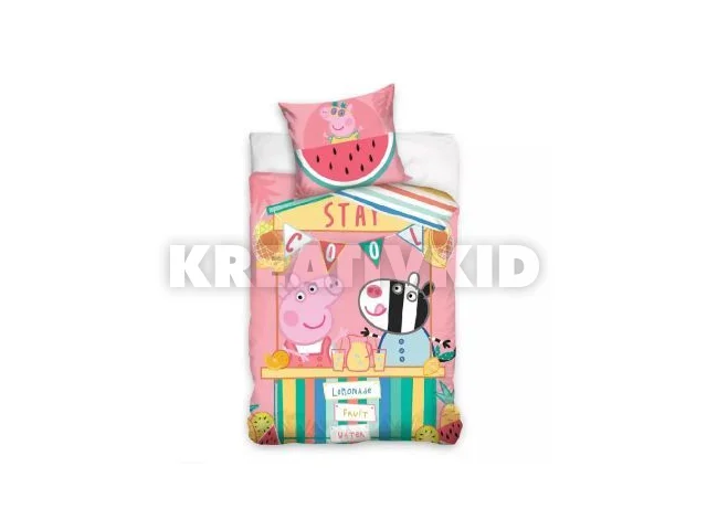 Peppa malac: Tropicool Friends ágyneműhuzat garnitúra - 140 x 200 cm