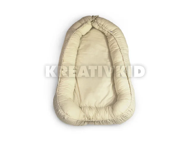 Petite&Mars Babafészek, FEEL SAFE, Light Beige, 90 x 60 cm