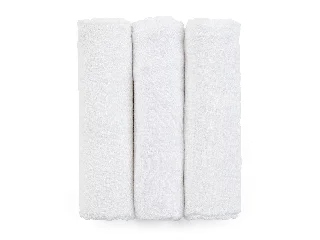 Petite&Mars Bambusz muszlin 3db-os pelenka szett, Moussy Total White, 68 x 68 cm