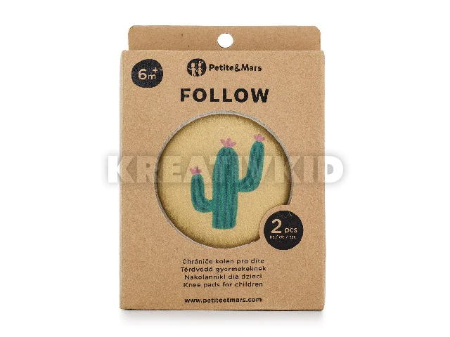 Petite&Mars Elasztikus térdvédők kúszáshoz, Follow, Intense Ochre