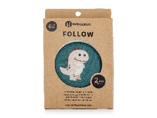 Petite&Mars Elasztikus térdvédők kúszáshoz, Follow, Misty Green