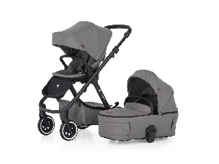 Petite&Mars Kombinált babakocsi, ICON 2in1, Dove Grey, LITE AIR