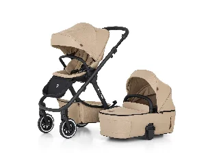 Petite&Mars Kombinált babakocsi, ICON 2in1, Mocha Beige, LITE AIR