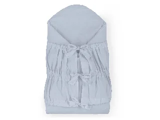 Petite&Mars Megkötős pólya, Nurse tömör kókusz betéttel, Dusty Blue, 75x75 cm