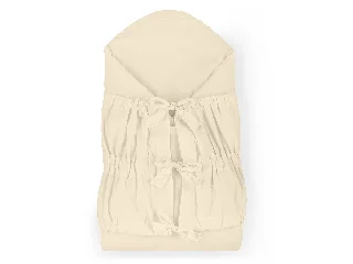 Petite&Mars Megkötős pólya, Nurse tömör kókusz betéttel, Light Beige, 75x75 cm