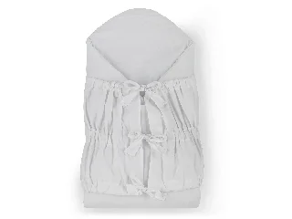 Petite&Mars Megkötős pólya, Nurse tömör kókusz betéttel, Light Grey, 75x75 cm