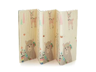 Petite&Mars Összehajtható játszószőnyeg, Campy, Elephant&Fox