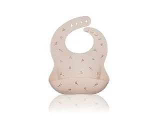 Petite&Mars Szilikon előke, Sam, Beige Dandelion