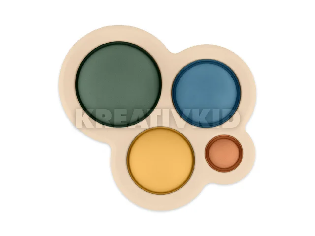 Petite&Mars Szilikon játék, Chill out, Misty Green, 6 hó+