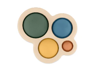 Petite&Mars Szilikon játék, Chill out, Misty Green, 6 hó+