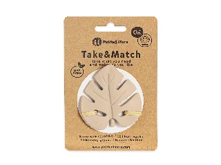 Petite&Mars Szilikon rágóka, Take&Match, Desert Sand, 0 hó+