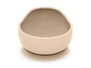 Petite&Mars Szilikon tál tapadókoronggal, Take&Match, Desert Sand, 6 hó+