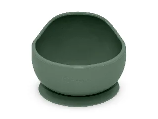 Petite&Mars Szilikon tál tapadókoronggal, Take&Match, Misty Green, 6 hó+