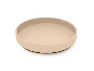 Petite&Mars Szilikon tányér tapadókoronggal, Take&Match, Desert Sand, 6 hó+