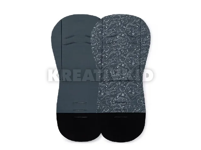 Petite&Mars Ülésbetét babakocsiba, Foamy, Anthracite Dino