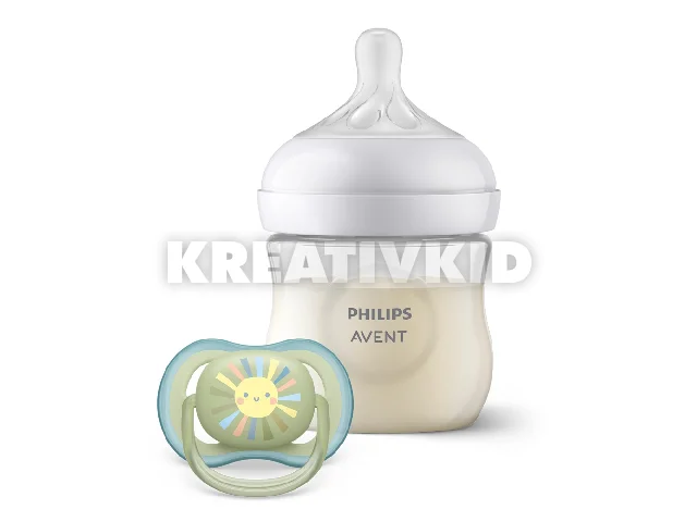 Philips AVENT cumisüveg Natural Response 125ml és Ultra Air 0-6hó játszócumi