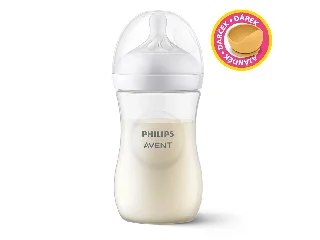 Philips AVENT cumisüveg Natural Response 260ml - most Petite and Mars szilikon tálkával