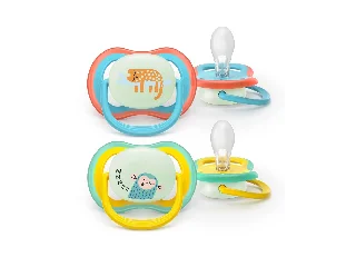 Philips AVENT játszócumi Ultra Air éjszakai macska 18hó fiús 2db