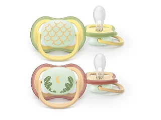 Philips AVENT játszócumi Ultra Air éjszakai mintás 0-6hó lányos 2db